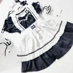 Maid Costume Set Anime Cosplay Lolita Japanese Maid Dress Outfit Cute Black Dress - Image 3