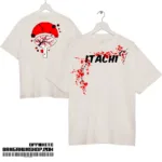 Itachi Uchiha Anime Naruto Oversized T-shirt Premium Off-white Cotton Dropshoulder