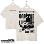 Porsche 911 Sports Car Oversized T-shirt Premium Off-white Cotton Dropshoulder