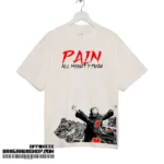Naruto Anime Pain Oversized T-shirt Premium Off-white Cotton Dropshoulder