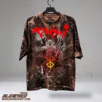 Berserk Premium Bleach Wash Oversized T-shirt - 200GSM Exclusive Street Wear