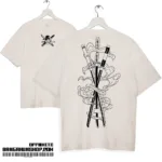 Zoro One Piece Oversized T-shirt Premium Off-white Cotton Dropshoulder