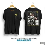 Jujutsu Kaisen Geto Oversized T-shirt Premium Black Cotton Dropshoulder