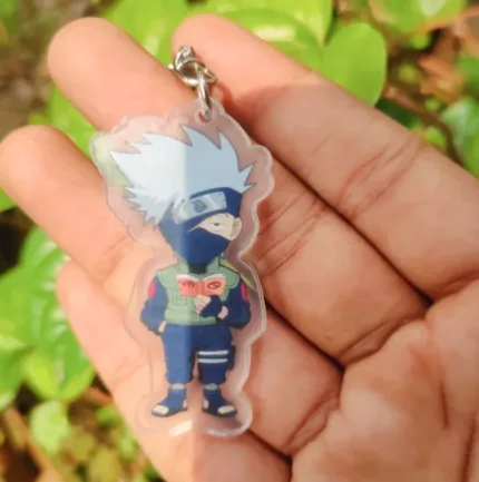 Kakashi Hatake Keychain - Cute Chibi Naruto Anime Acrylic Keychain