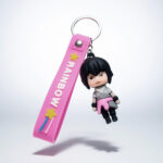 Sasuke Uchiha Naruto PVC Keychain Anime Cute Chibi keychain with Action Figure and Belt