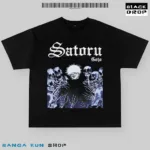 Gojo Jujutsu Kaisen Oversized T-shirt Premium Black Cotton Dropshoulder