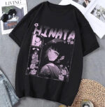 Hinata Oversized T-shirt Premium Black Cotton Dropshoulder