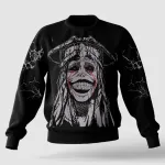 Solo Leveling Monster Inspired Black Oversized Sweatshirt