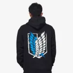 AOT Inspired Graphics Black Hoodie 350GSM - Image 2