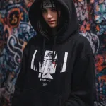 Itachi Uchiha Inspired Graphics Black Hoodie 350GSM - Image 2