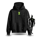 Alien X Hoodie Black Cotton - Image 2