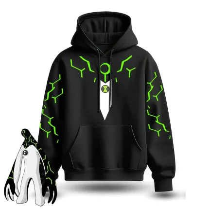 Ben 10 Upgrade Hoodie Black Cotton
